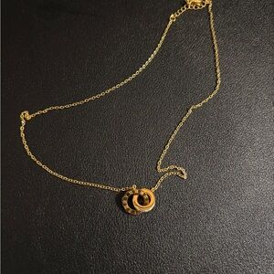 Roman Numeral Gold Necklace